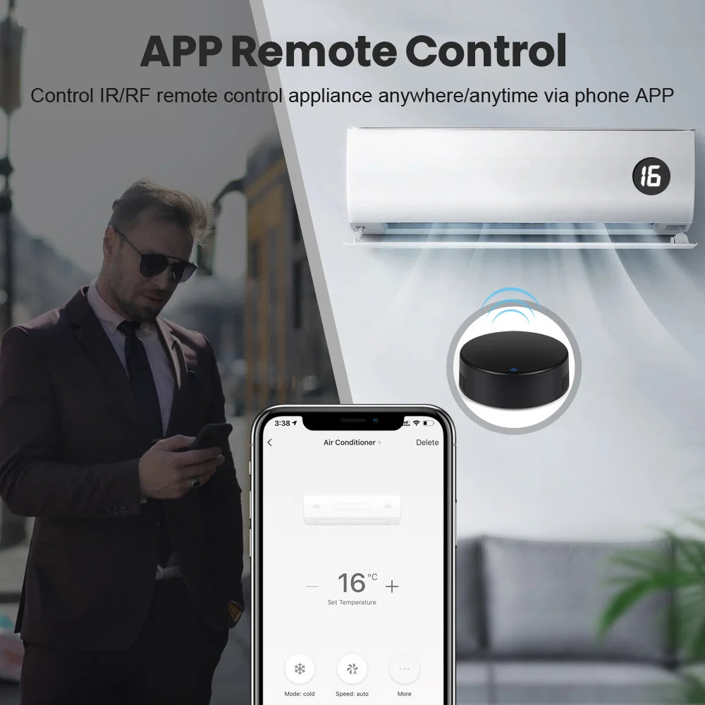 Tuya WiFi RF IR Remote Control 433MHz Smart Life APP Voice Control Smart Home Infrared Controller ALL TV Support Alexa Google