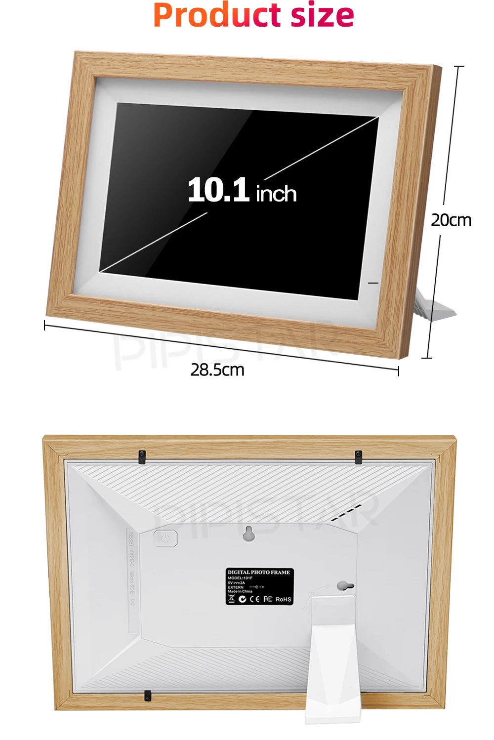 10.1-inch WiFi smart digital photo frame Frameo digital photo frame with high-definition IPS touch screen automatic rotationPicture FramesGoWisse.com