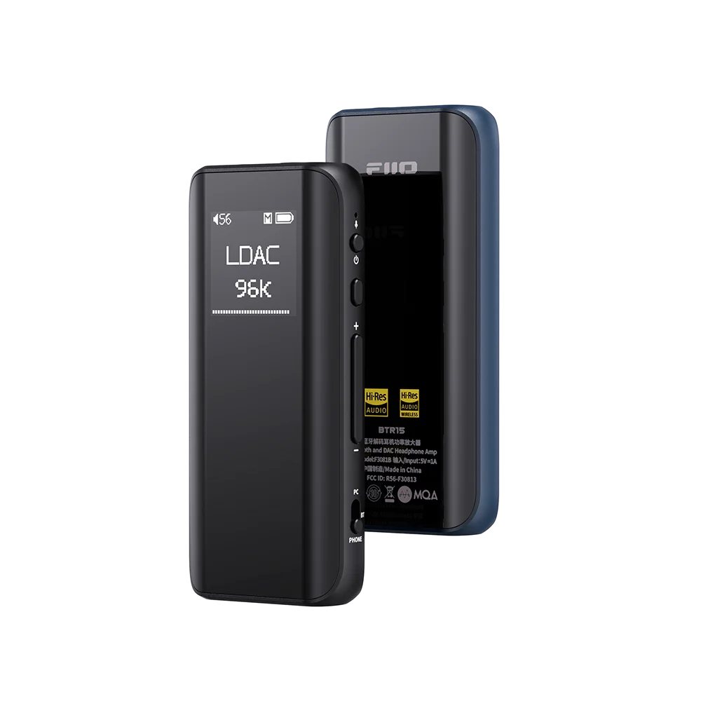 FiiO BTR15 Bluetooth 5.1 Headphone Amplifier DSD256 Receiver LDAC/aptX Adaptive with 3.5mm/4.4mm