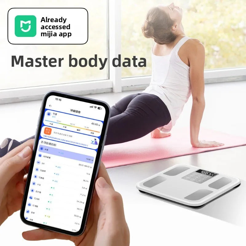 Xiaomi Bluetooth Body Fat Scale App Body Fat Scale Home Precision Charging Weight Scale Body Fat Scale Connected to Mi Home APP