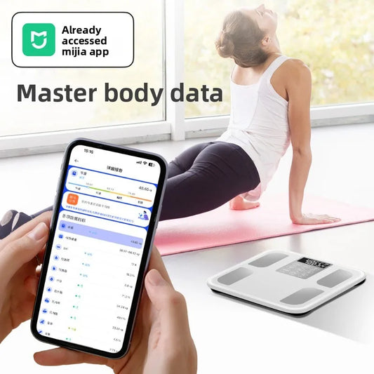 Xiaomi Bluetooth Body Fat Scale App Body Fat Scale Home Precision Charging Weight Scale Body Fat Scale Connected to Mi Home APP