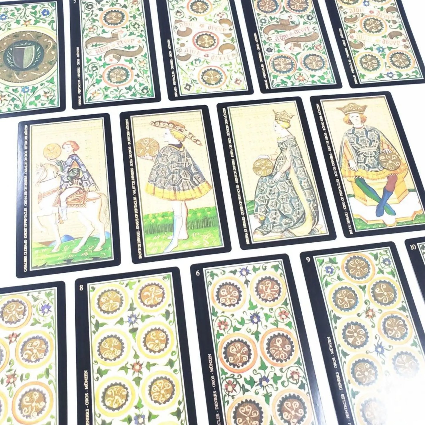 Hot Selling 12x7cm Visconti Tarot A 80 Deck Oracle Leisure Entertainment Card Family Gathering Divination Board Playing Game
