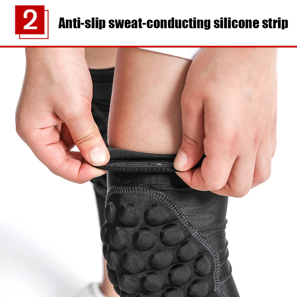 1Pair Youth Children Sports Anti-Collision Knee Pads Elastic Breathable Knee Support for Cycling Basketball Football Skateboard