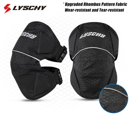 LYSCHY Motorcycle Knee Pads Summer Breathable Protective Motocross Kneepad Night Reflective Motorbike Racing Guards Protection