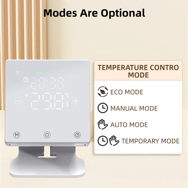 Smart Home Thermostat WiFi Heating Water/Gas Boiler Tuya RF433 Wireless Battery Powered Temperature Controller Alexa Google Home
