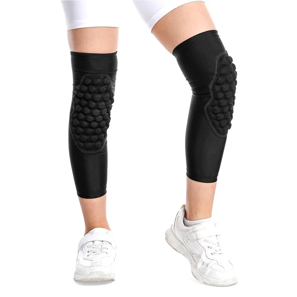 1Pair Youth Children Sports Anti-Collision Knee Pads Elastic Breathable Knee Support for Cycling Basketball Football Skateboard