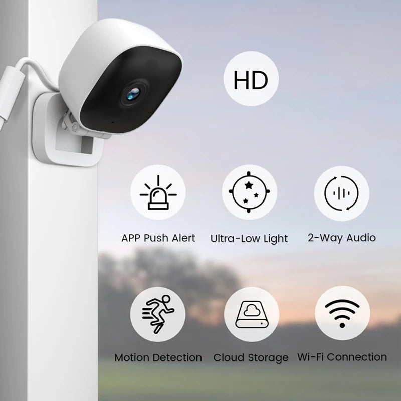 New 4K Mini Security Camera WiFi Monitor IP65 Waterproof Full Color Night Vision Motion Detect Surveillance With 2 Way Audio