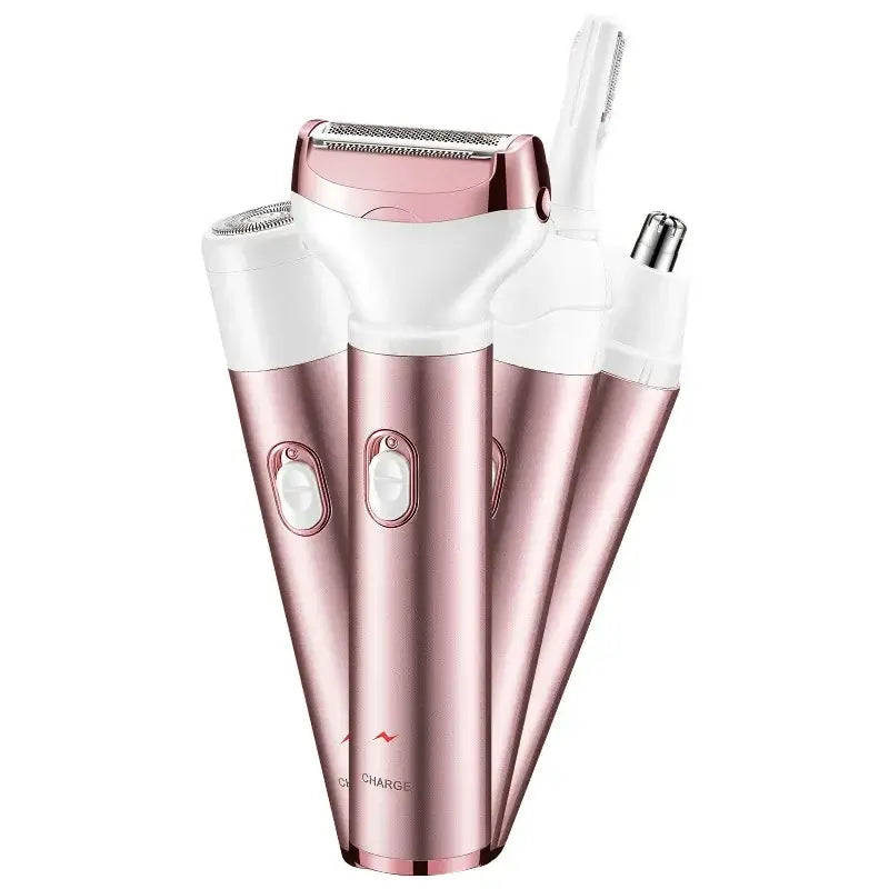 Women Hair Razor,4 In 1, Rechargeable, Face, Leg, Armpi,Bikini, Pubic.