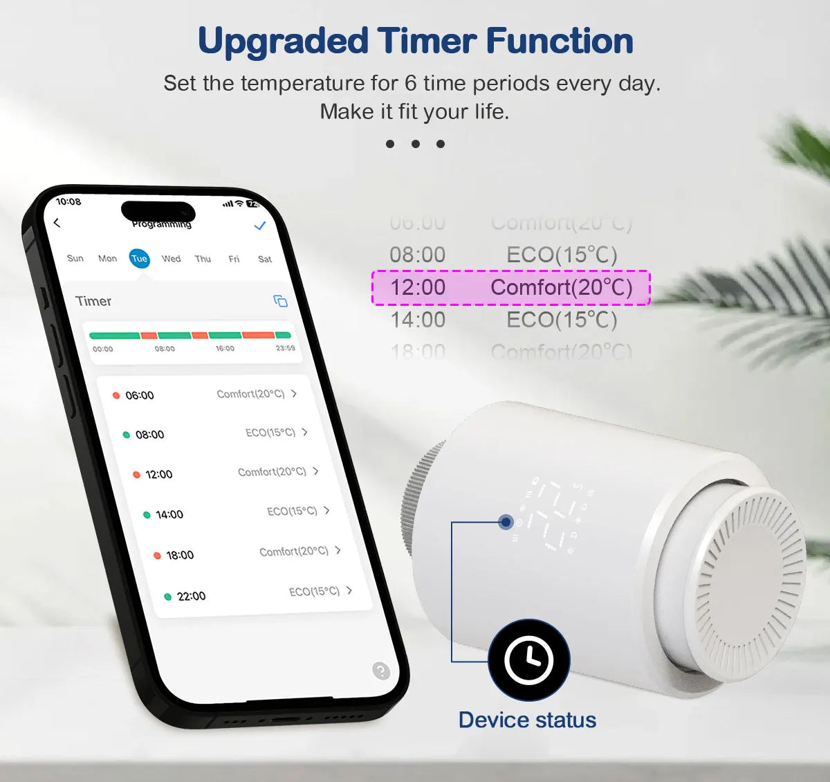 EZAIOT Tuya ZigBee Smart TRV Thermostatic Valve Thermostat Radiator Actuator Temperature Controller Voice Alexa Google Home Alic