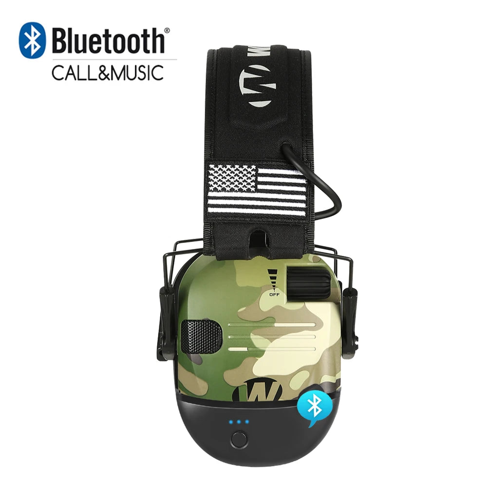 Bluetooth Tactical Electronic Shooting Earmuff Anti-noise Headphone Sound Amplification Wireless Hearing Protection Headset