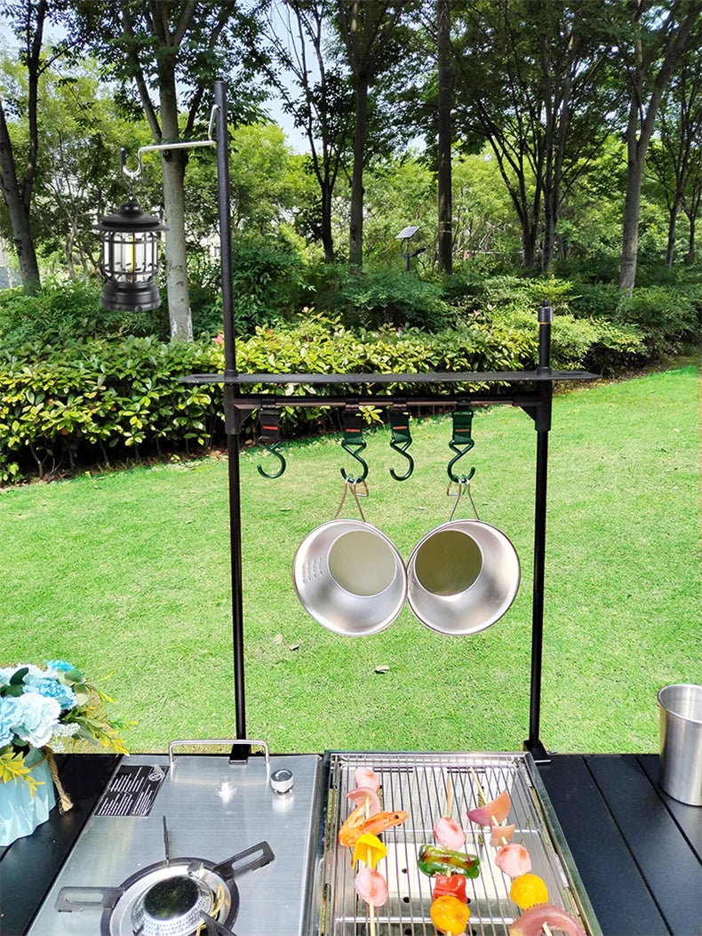 Lohascamping Camping Table IGT Folding multifunctional IGT table Full set roll Brazier table adjustable Desktop burner bbq table