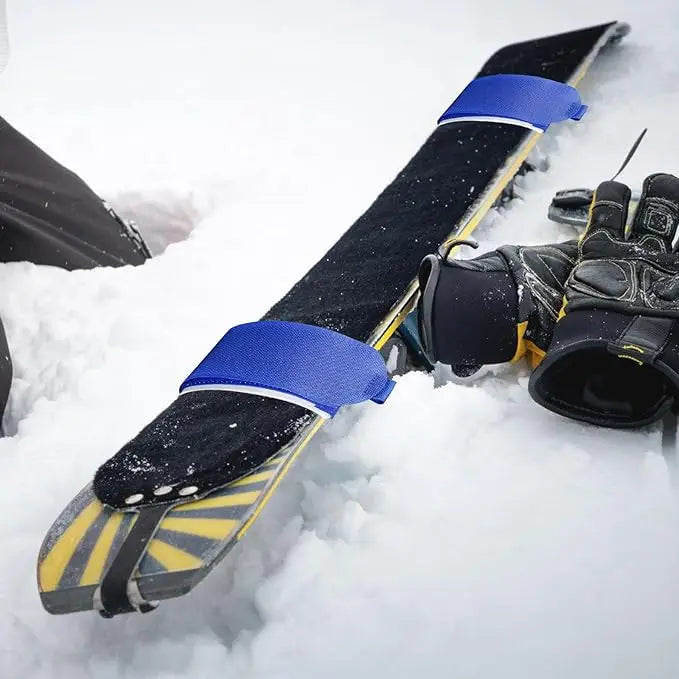 Outdoor Skis Fixing Band Ski Brake Retainer Skiing Straps Skijoring Skis Fixing Band Wrap Snowboarding Straps Sled Ski Accessary