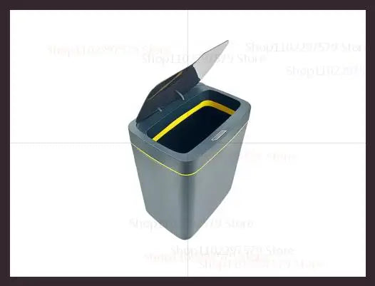 15L Non-Contact Smart Sensor Trash Can Automatic Bagging Electric Bathroom Kitchen Smart Waste Bin for Home Office White