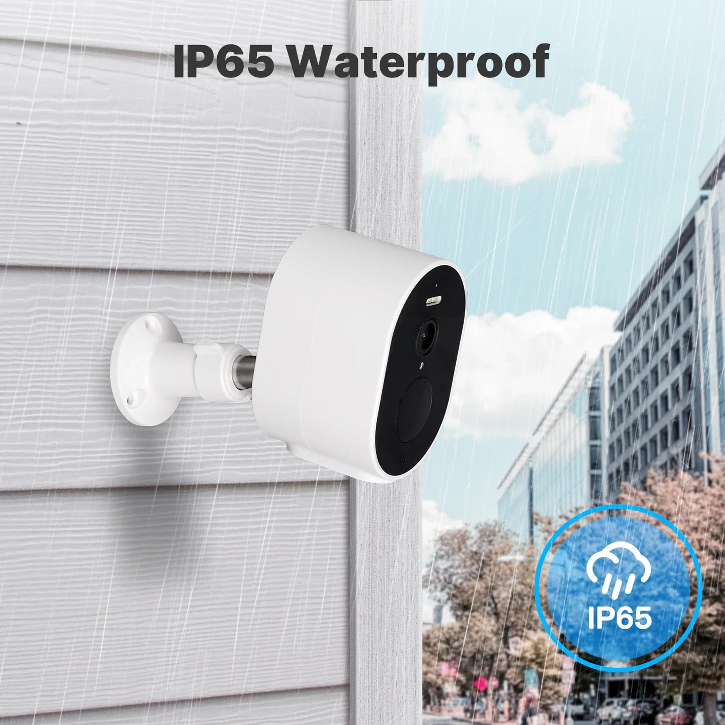 MOES Tuya WiFi 4MP HD Smart Security Camera Solar Charging IP65 Waterproof Full Color Night Vision Work With Alexa Google Home
