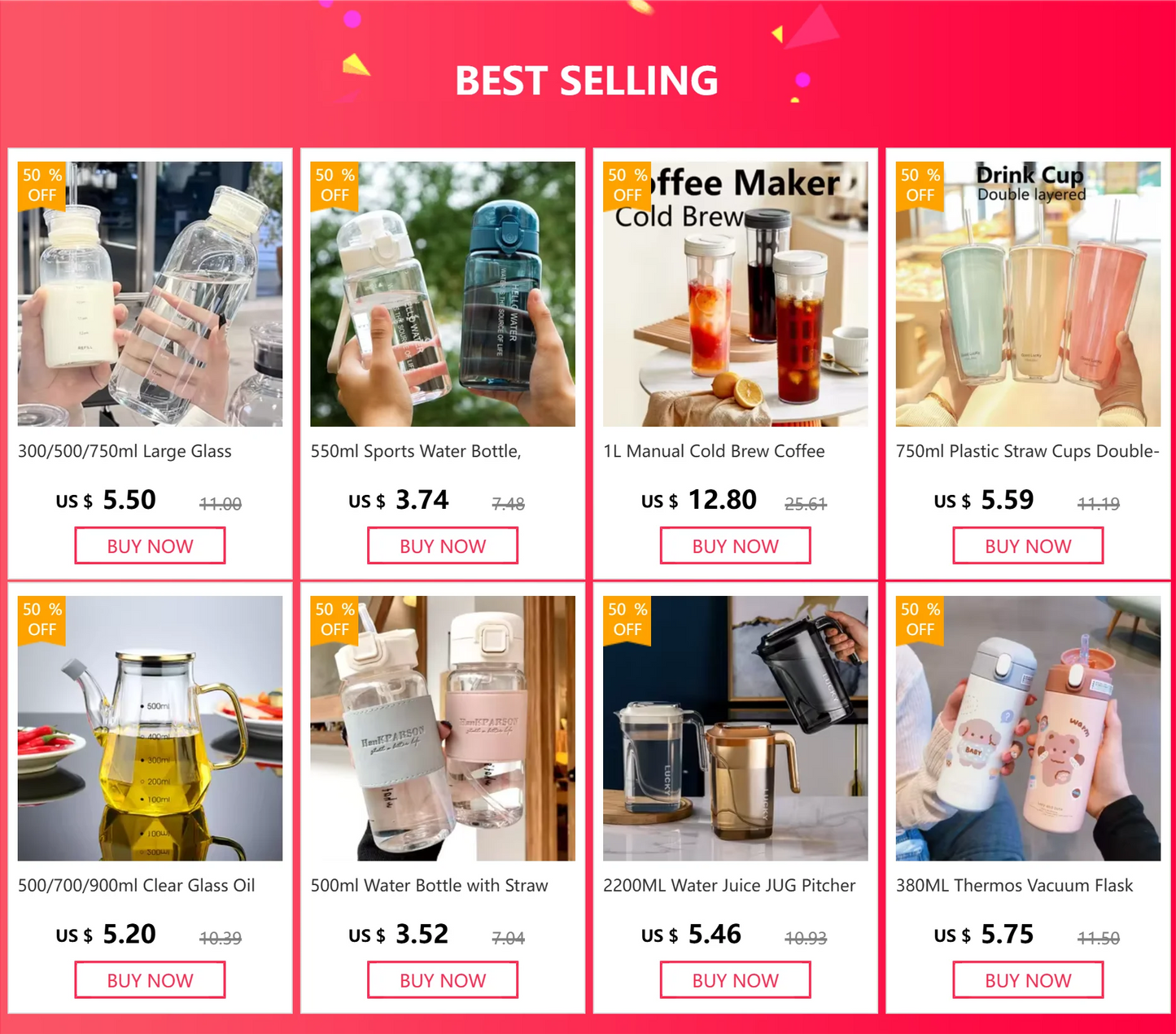 1L Manual Cold Brew Coffee Maker with Handle High-capacity Water Bottle Summer Portable Juices Tea Fruit Coffeeware Pot