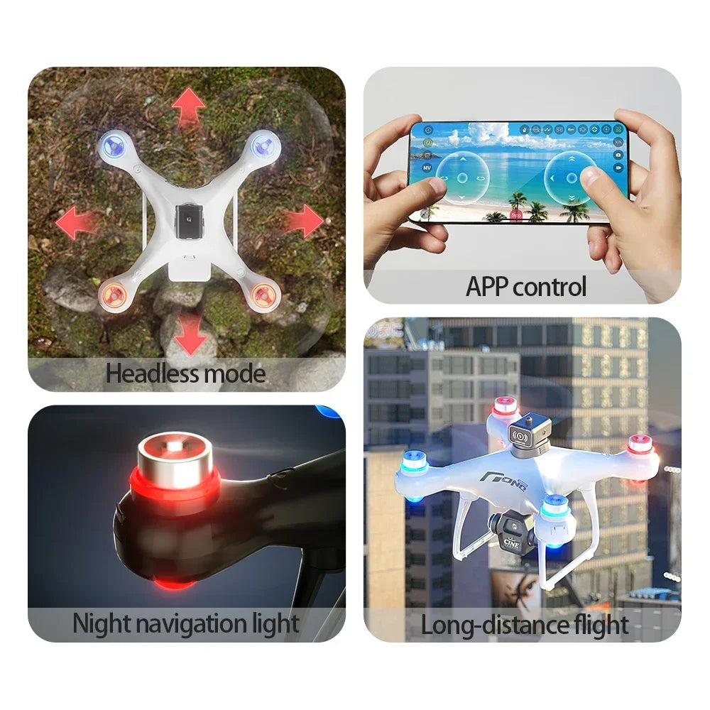 E55 Air Screen Control Drone Professional Wide RC Dron HD 4K Camera Foldable Helicopter Aircraft Quadcopter Drone Kid Gift Toys