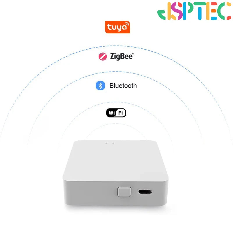 Support Tuya Zigbee Temperature Humidity Sensor Smart Home Device Compatible with Google Home Alexa for Environmental Monitoring