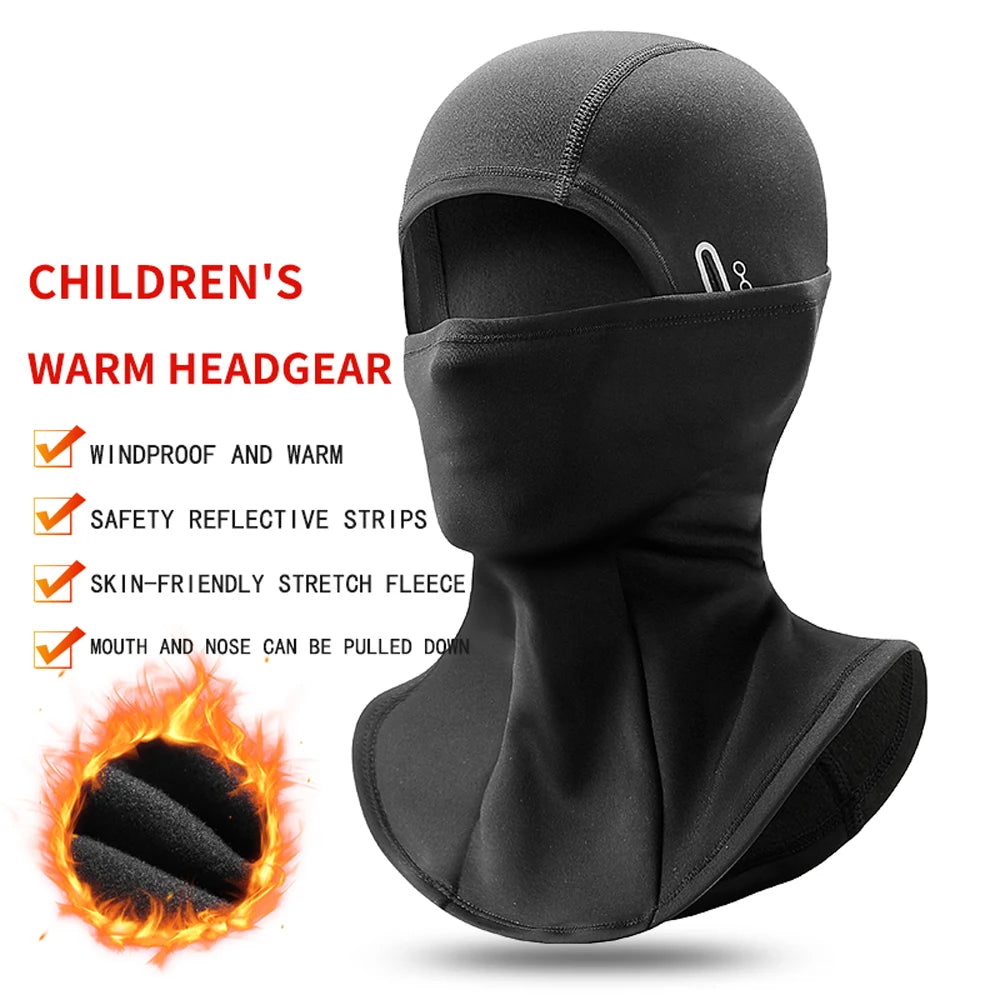 Children's ski warm headgear outdoor windproof cold-proof cycling mask helmet lining balaclava hat men and women