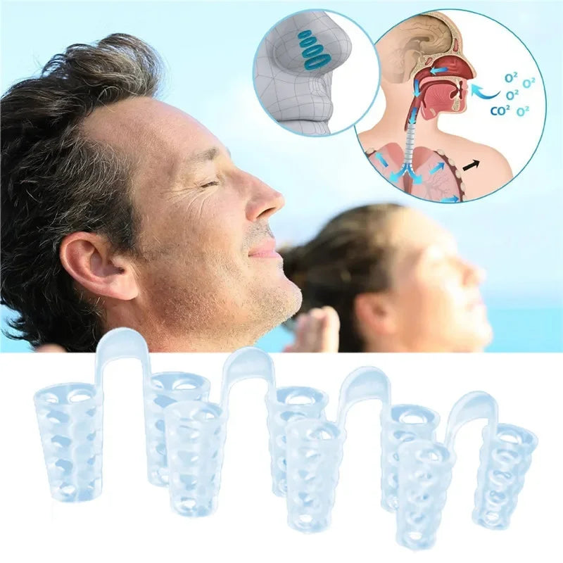 Anti Snoring Anti Snore Nose Clip Silicone Snoring Solution Device Snore Stopper Sleeping Aid Nasal Dilators Health Care