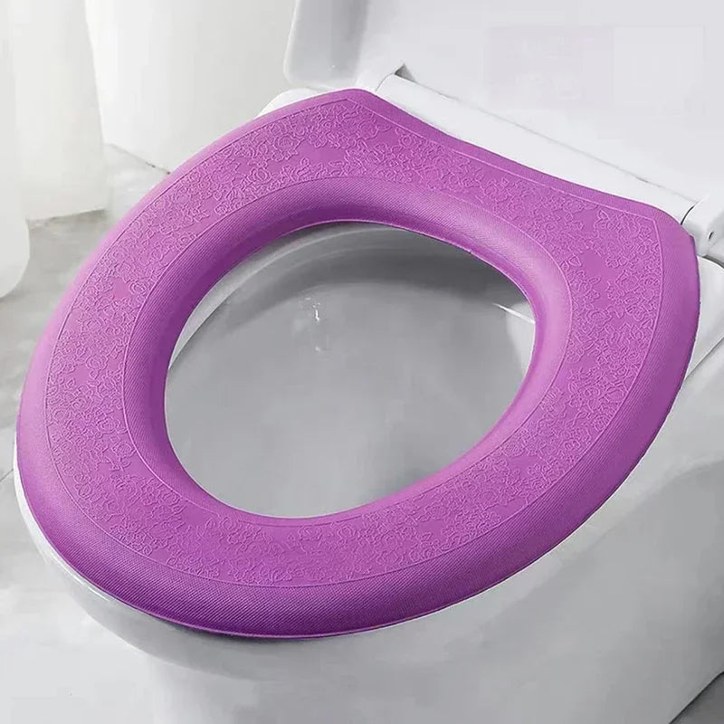 O-shape Toilet Seat Cover Washable Closestool Mat Toilet Cover Accessories