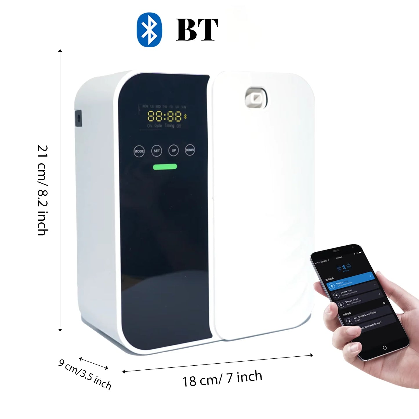 Hotel Aroma Diffuser Machine Wall Mounted Room Fragrance Diffuser Bluetooth Electric Smell Distributor Electric Smell for HomeElectric DiffusersGoWisse.com