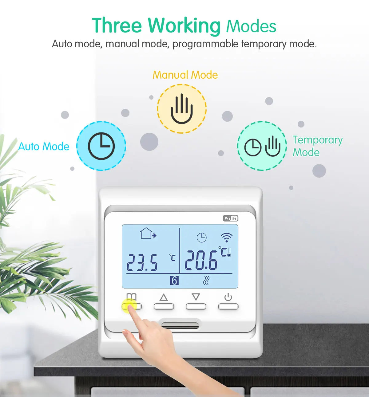 WiFi Smart Tuya Thermostat for Electric Floor Heating Water/Gas Boiler Temperature Remote Controller with Google Home & Alexa