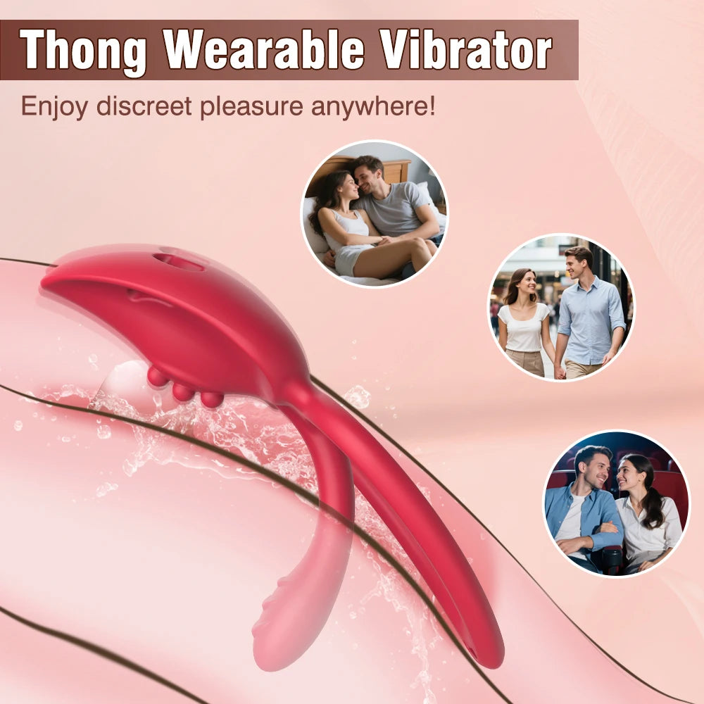 App Control Wearable Panty Vibrator Female 9 Vibration with Wireless Control Penis Ring Clitoral Stimulator Adult Sexy Toys 18+