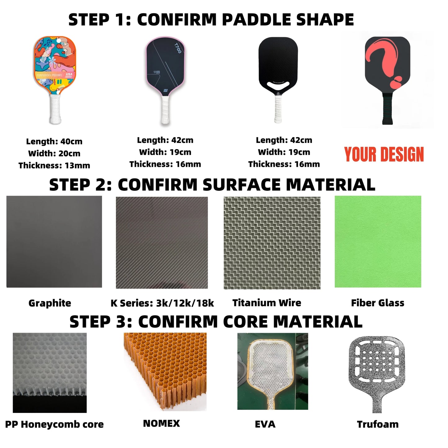 2025 OEM Gen 4  Persues and Magnus Carbon Fiber Pickleball Paddle