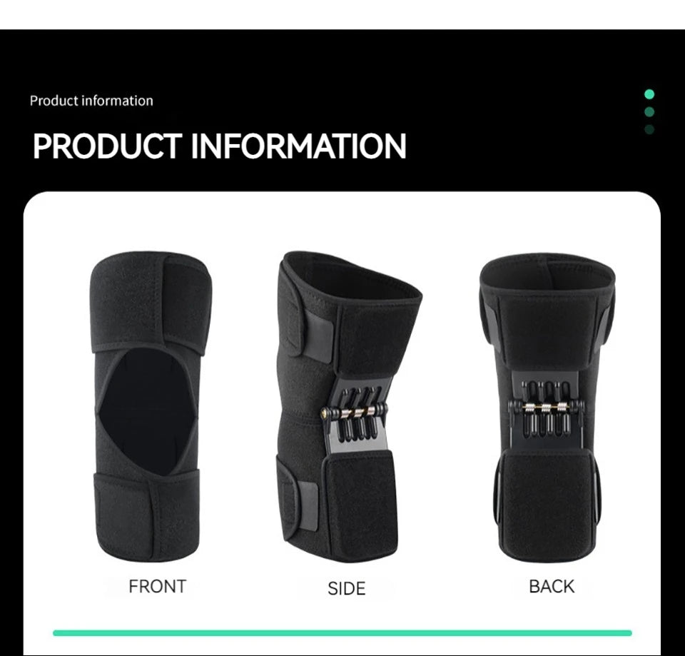 GOBYGO 1Pcs Adjustable Knee Booster Knee Brace For Patella Immobilization Squatting Knee Protector Outdoor Mountaineering Unisex