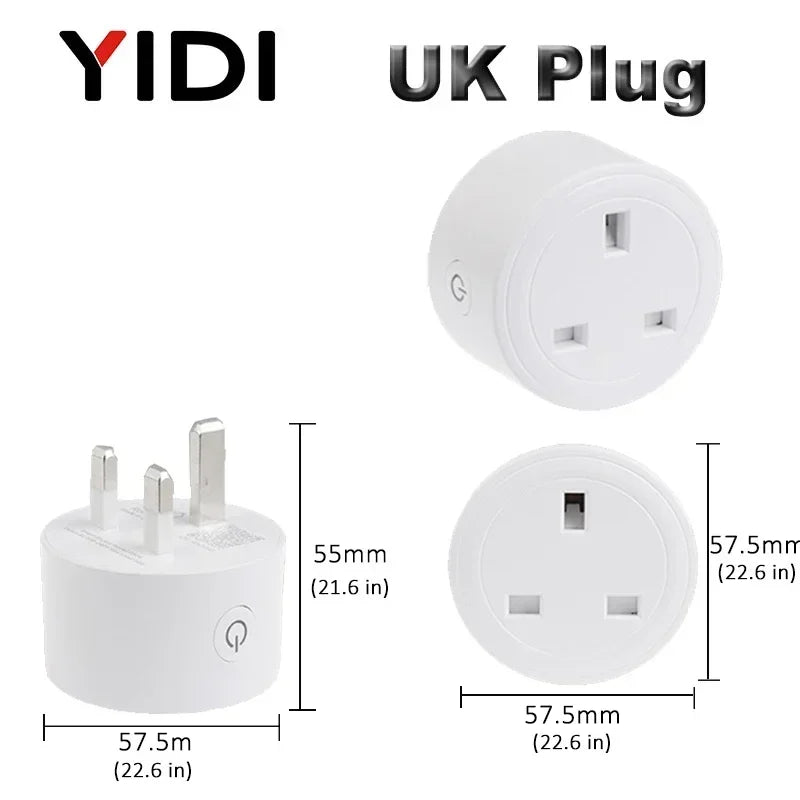 UK EU US Wifi Smart Socket Plug Electric Wall Gsm Power Socket Outlet APP Remote Voice Control Tuya Smart Life Alexa Google Home