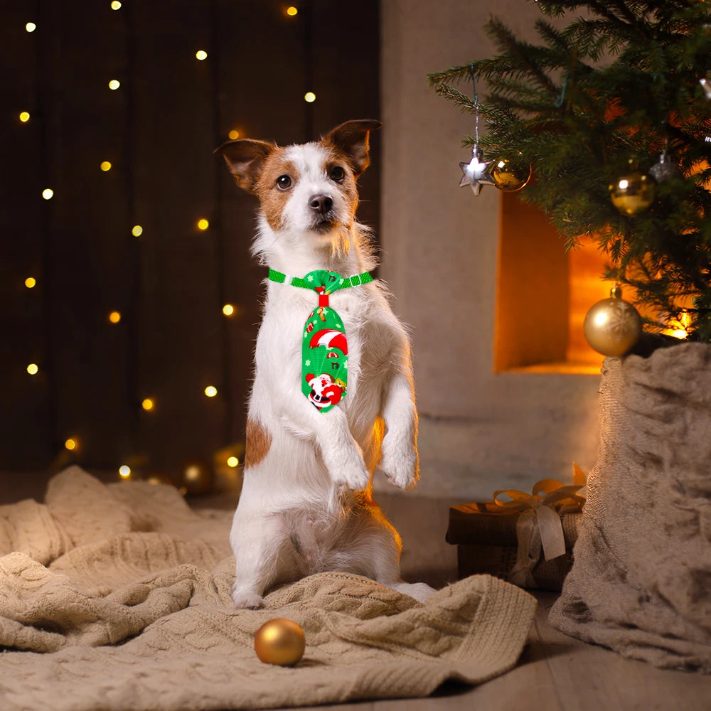 10pcs Dog Tie For Christmas For Dogs Pets  Bowties Neckties Christmas Dog Grooming Pet Accessories For Small Dogs