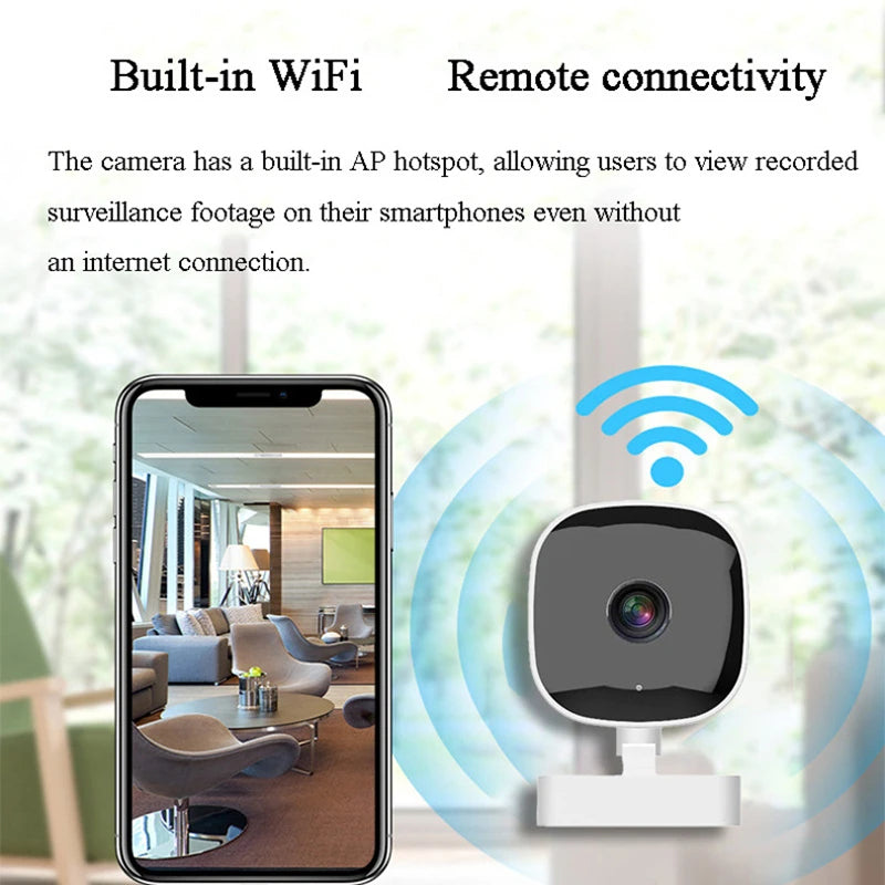 New 4K Mini Security Camera WiFi Monitor IP65 Waterproof Full Color Night Vision Motion Detect Surveillance With 2 Way Audio