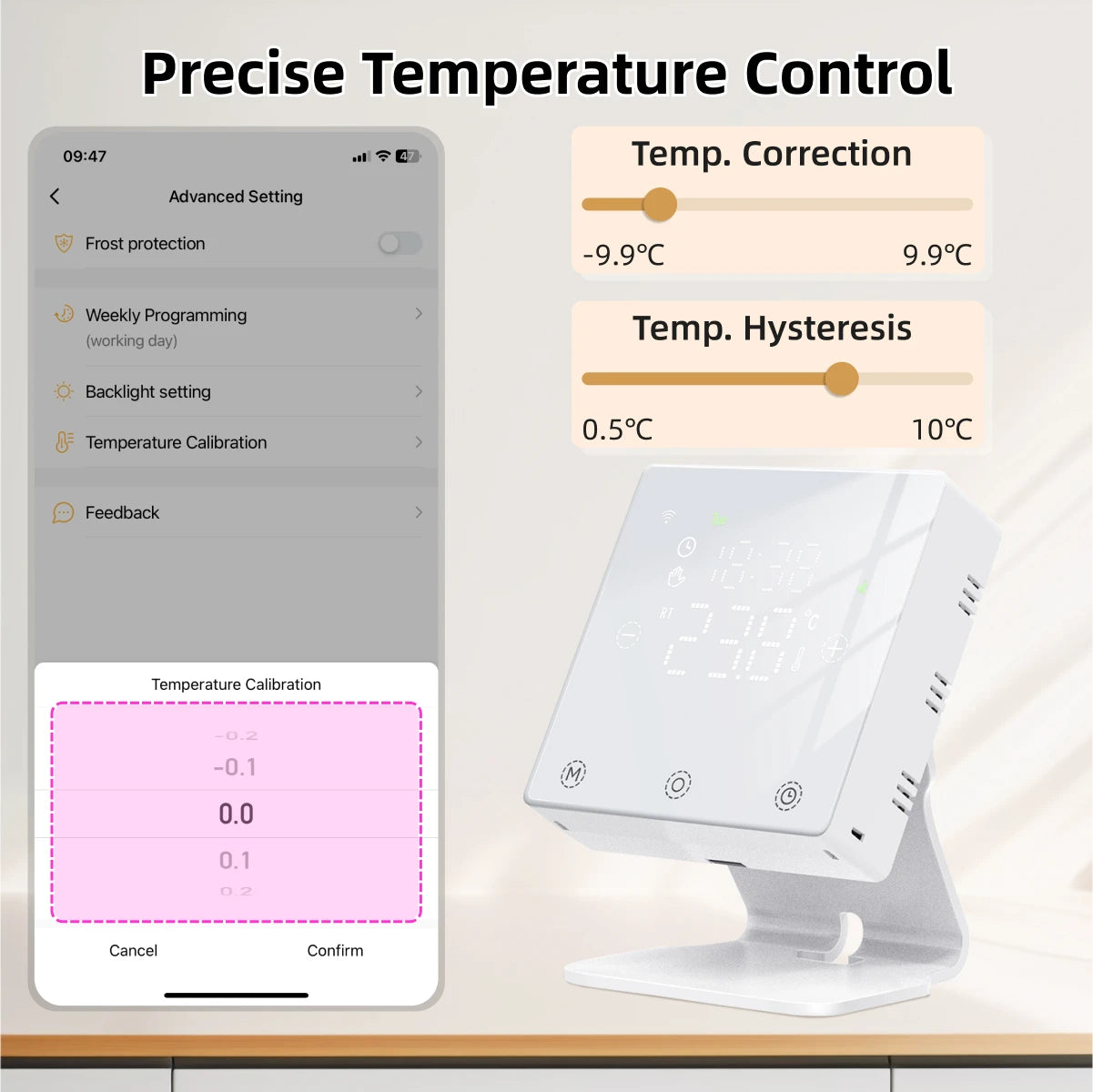 Smart Home Thermostat WiFi Heating Water/Gas Boiler Tuya RF433 Wireless Battery Powered Temperature Controller Alexa Google Home