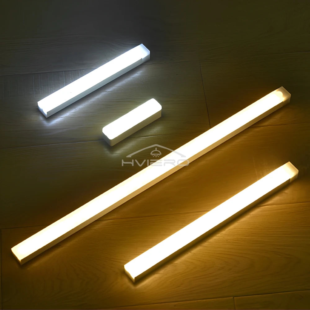 Motion Sensor Night Lights Wireless LED Cabinet Lamps USB Rechargeable Magnetic For Wardrobe Room Closet Kitchen Aisle lighting
