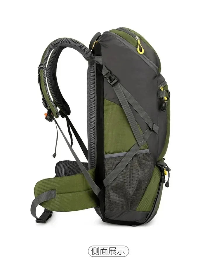 50L Travel Backpack Camping Bag For Men Large Hiking Bag Tourist Rucksack Waterproof Outdoor Sports Climbing Mountaineering Bag