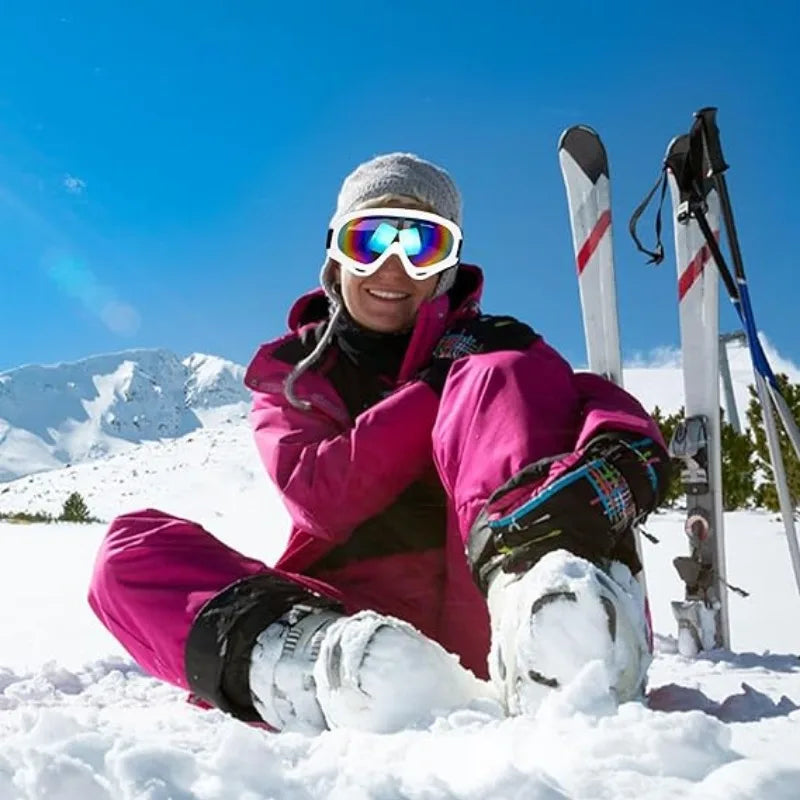 Outdoor Sport Ski Goggles Anti fog UV400 Protection Ski Mask Male Female Anti-Fog Big Face Snow Glasses Snowboard Skiing Eyewear