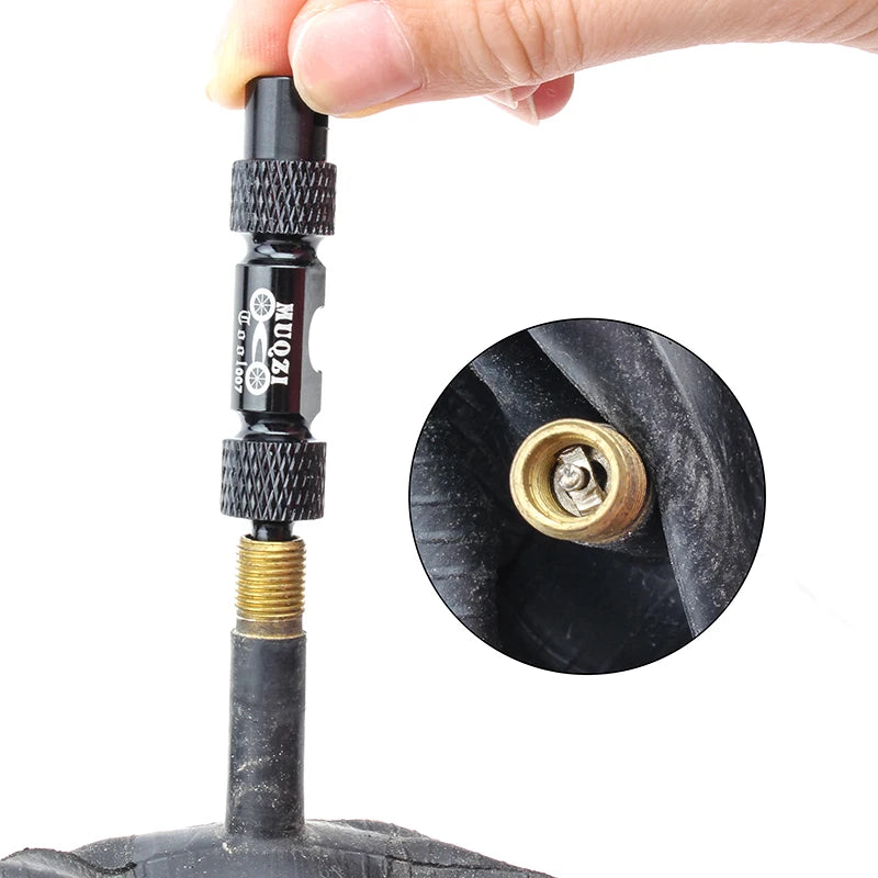 MUQZI MTB Road Bike Schrader Presta Valve Removal Wrench Multifunction Tire Valve Installation Spanner Valve Core Tool