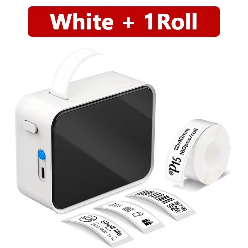 Marklife P15 Mini Portable Thermal Printer Wireless Bluetooth Label Tag Maker For Home Office Labeling Sticker Machine With USB