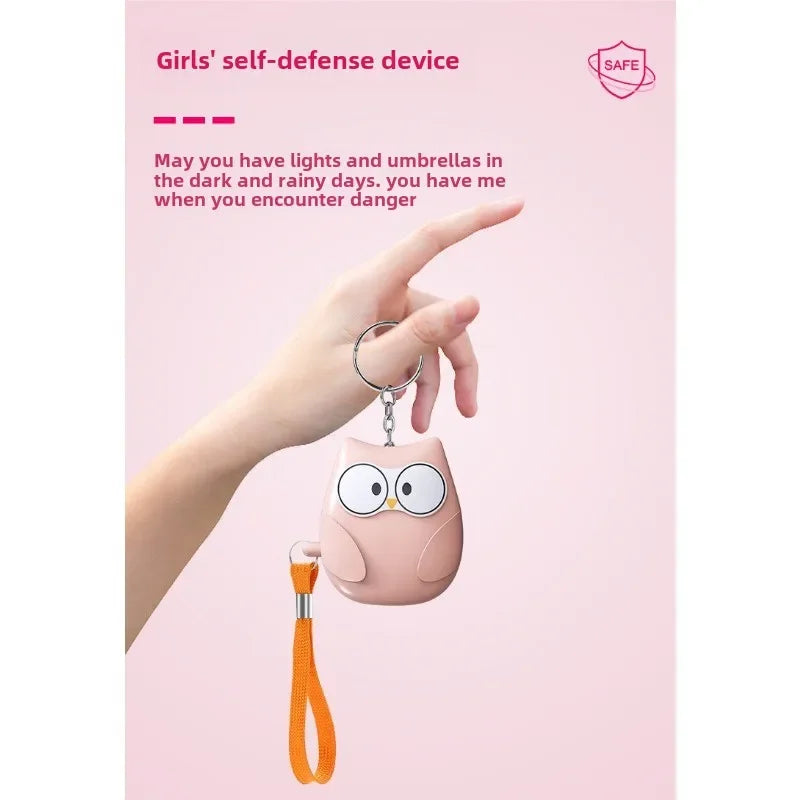 2025 Small and Easy To Carry Anti-attack Self-defence Alarm Rechargeable Battery Loud Key Chain 130db Personal Alarm
