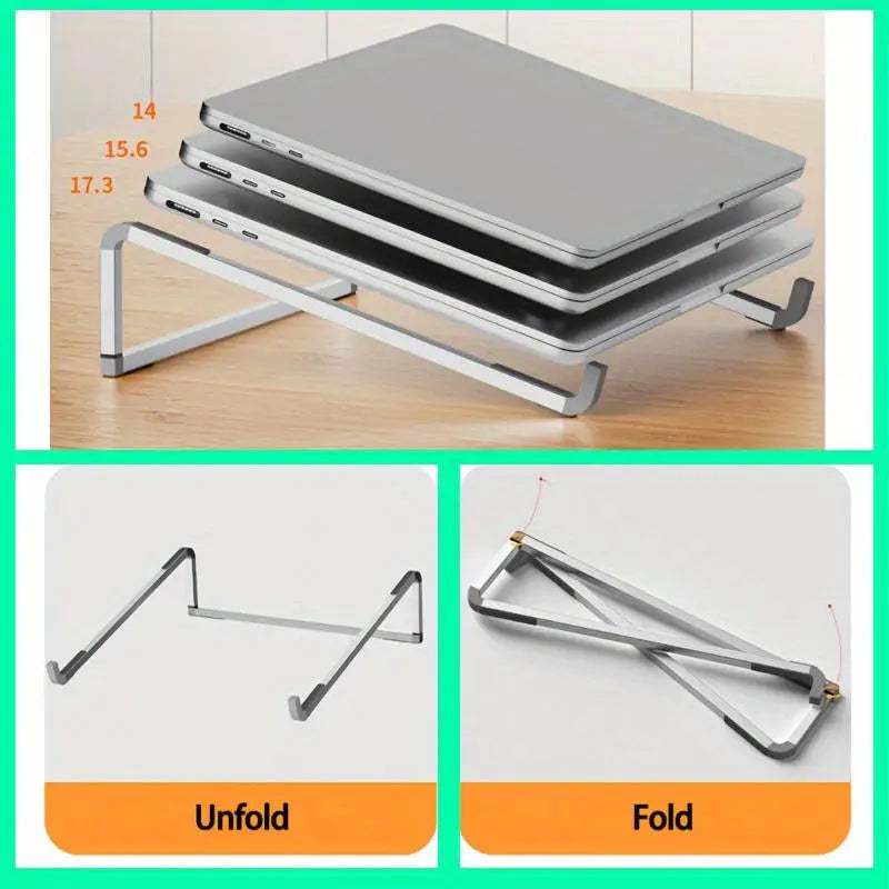 Universal Laptop Stand Foldable Adjustable Aluminum Alloy Notebook Holder Desktop Bracket for MacBook Air Pro Xiaomi