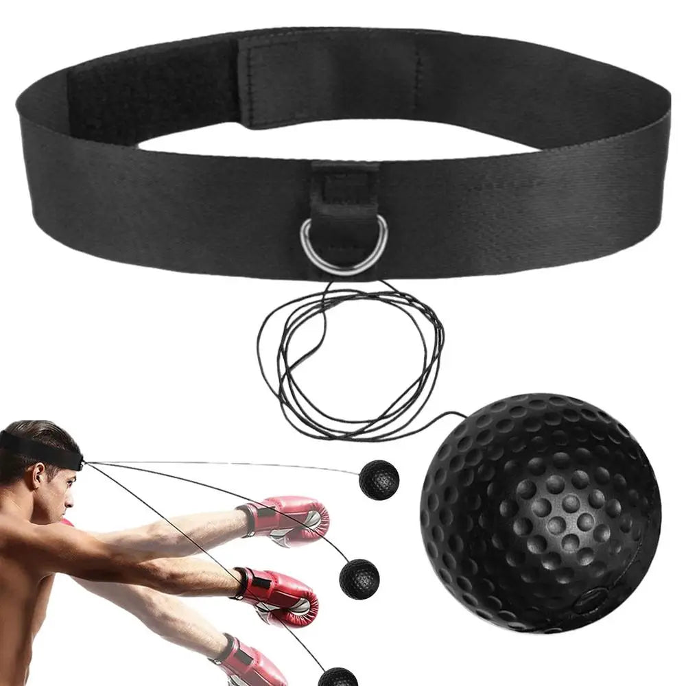 Boxing Reflex Ball Headband Set Child Boxing Training Headband React Ball Workout Equipment Beginners Fitness Reflex Ball For