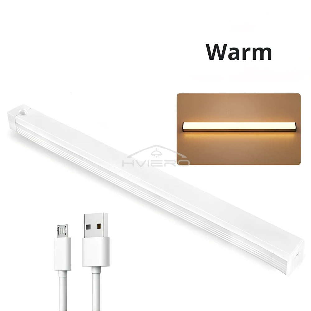 Motion Sensor Night Lights Wireless LED Cabinet Lamps USB Rechargeable Magnetic For Wardrobe Room Closet Kitchen Aisle lighting