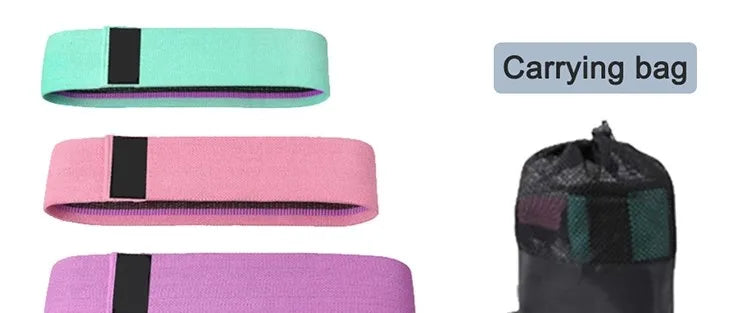 Fabric Resistance Hip Booty Bands Glute Thigh Elastic Workout Bands Squat Circle Stretch Fitness Strips Loops Yoga Gym Equipment