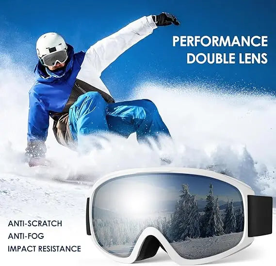 Outdoor Sport Ski Goggles Anti fog UV400 Protection Ski Mask Male Female Anti-Fog Big Face Snow Glasses Snowboard Skiing Eyewear