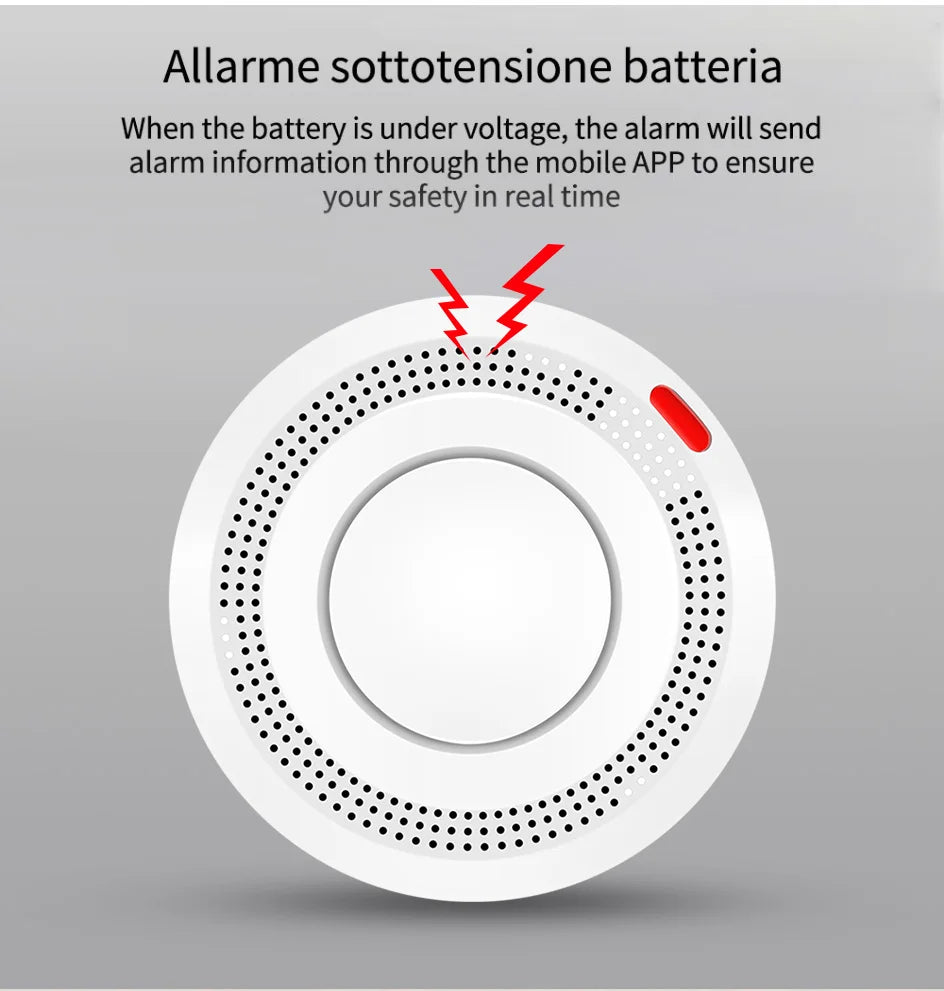 Tuya Smart WiFi Smoke Sensor Fire Protection Smoke Detector 85dB Sound Security System Firefighters Smartlife APP ControlSmoke DetectorsGoWisse.com
