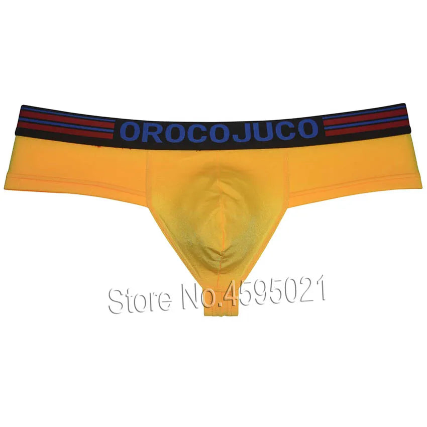 Cheeky Men's Boxers Shorts Thong Brazilain Underwear Bulge Pouch Male Bikini Briefs Micro Trunk 1/3 Rear Coverage Underpant Soft