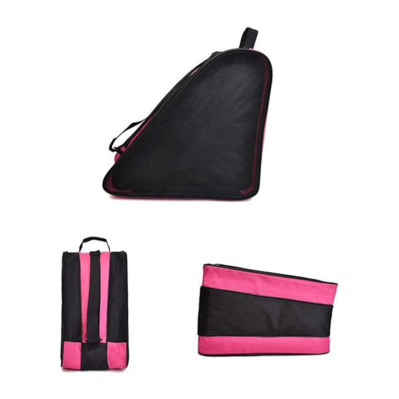 Ice Skate Guards Adjustable Shoulder Straps Ice Shoes Bags Large Size Skiing Roller Skate Storage Bags for Men Women Lightweight