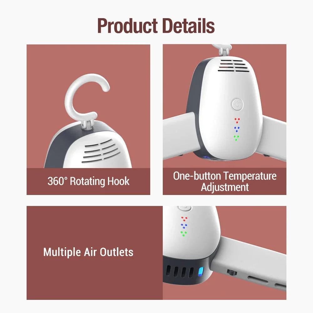 Electric Clothes Drying Rack Hang Clothes Dryer UV Sterilization Portable Travel Home Business Mini Folding Clothes Heater