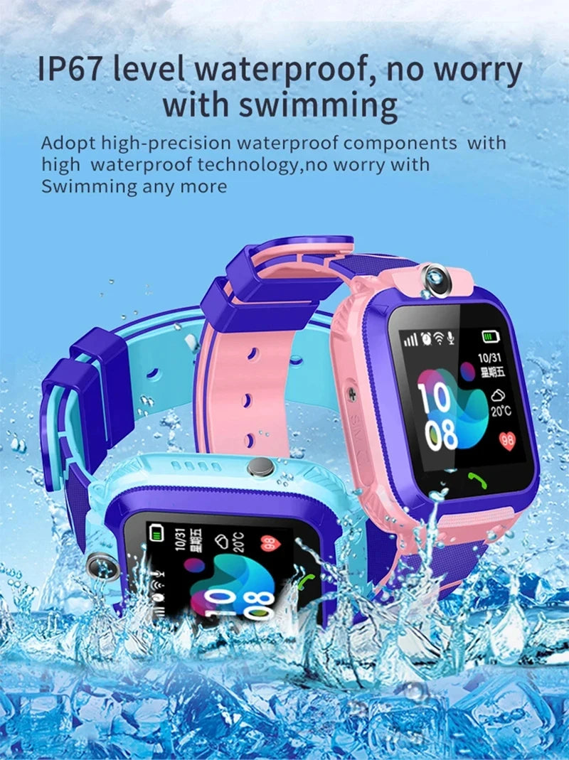 VIVO Kids 4G Smart Watch Sim Card Call Child SmartWatch SOS GPS Location Tracker Camera Waterproof Watch Gift For Ios Android