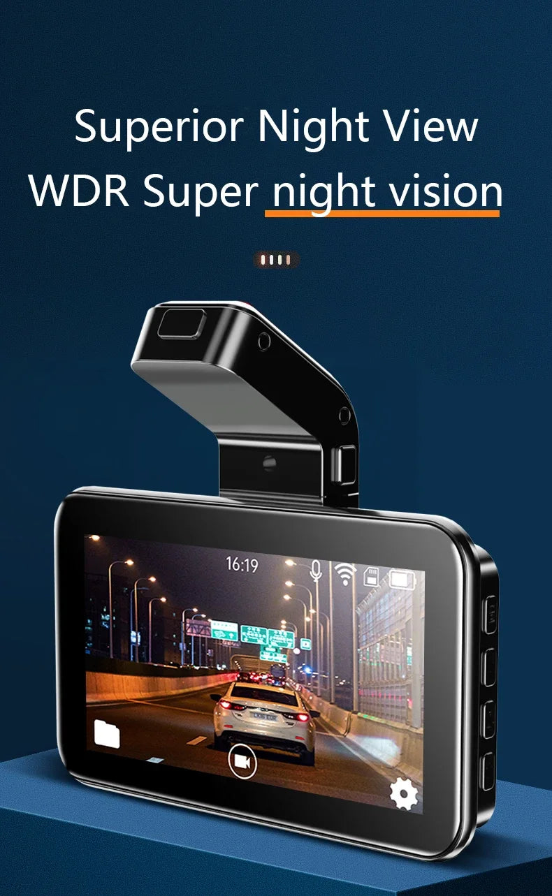 WIFI DVR Recorder Dashcam 1440P Dash Car Dash Cam Camera Dual Lens Built In G-Sensor Loop Recording Parking Monitoring